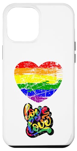 Hülle für iPhone 14 Pro Max Love Design LGBTQ Heart Rainbow Respect LGBT Pride von LGBT Rainbow Pride Flag Gifts and Apparel