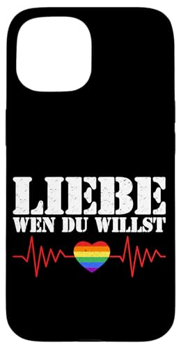LGBT Pride Schwul Lesbisch Transgender Gleichberechtigung Hülle für iPhone 15 von LGBT Regenbogen Mensch Pride Monat Schwule Paare