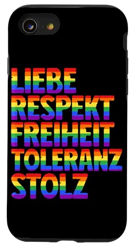 LGBT Pride Schwul Lesbisch Transgender Gleichberechtigung Hülle für iPhone SE (2020) / 7 / 8 von LGBT Regenbogen Mensch Pride Monat Schwule Paare