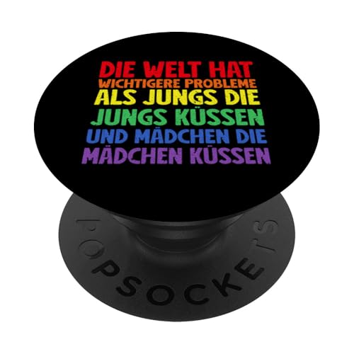LGBT Pride Schwul Lesbisch Transgender Gleichberechtigung PopSockets Klebender PopGrip LGBT Pride Schwul Lesbisch Transgender Gleichberechtigung PopSockets Klebender PopGrip von LGBT Regenbogen Mensch Pride Monat Schwule Paare