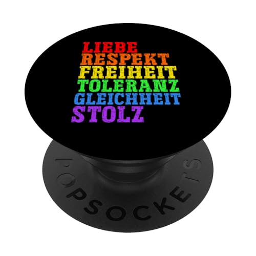 LGBT Pride Schwul Lesbisch Transgender Gleichberechtigung PopSockets Klebender PopGrip von LGBT Regenbogen Mensch Pride Monat Schwule Paare