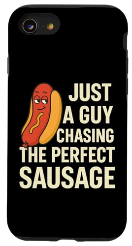 Lustiges LGBTQ Sausage Zitat Just a Guy Hotdog Day BBQ Grill Hülle für iPhone SE (2020) / 7 / 8 von LGBTQ Sausage Humor Hotdog Guy Grill Quote