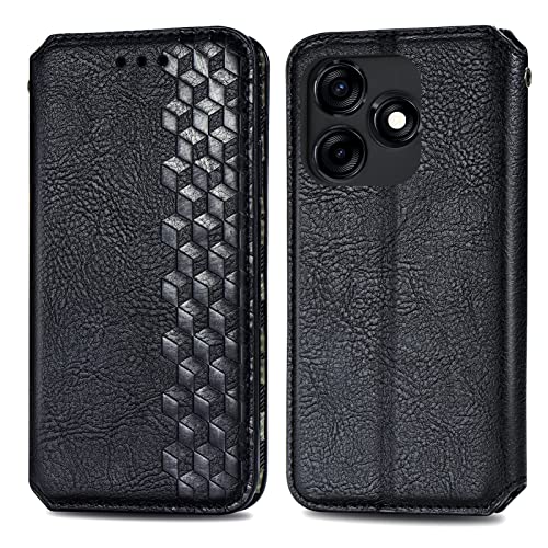 Handy-Klapphülle kompatibel mit Tecno Spark 10C, Brieftaschen-Hülle, Kartenschlitz-Halter [TPU-Innenhülle], magnetische Folio-Schutzhülle aus PU-Leder, Klapphülle, kompatibel mit Tecno Spark 10C von LGZADD