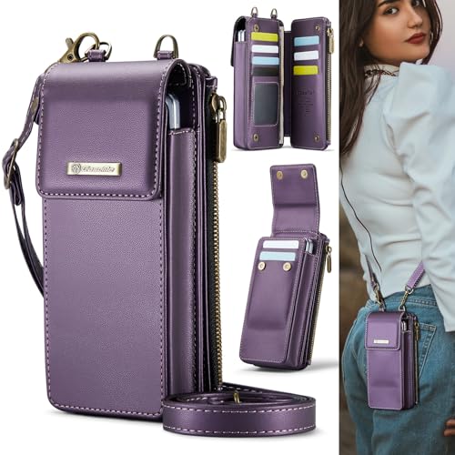 Handytasche für Damen und Herren, kompatibel mit Galaxy Z Fold 6/5/4/3, universelle Handyhülle, Crossbody-Tasche, Schultergurt, mit Kartenhalter, Riemen, PU-Leder, RFID-blockierend, Klappetui Handytasche für Damen und Herren, kompatibel mit Galaxy Z Fold 6/5/4/3, universelle Handyhülle, Crossbody-Tasche, Schultergurt, mit Kartenhalter, Riemen, PU-Leder, RFID-blockierend, Klappetui von LGZADD