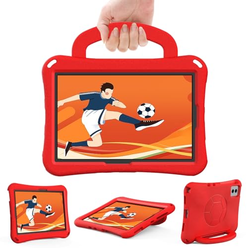 Kinder-Schutzhülle, kompatibel mit Xiaomi Mi Pad 5 / iPad 5 Pro 11 2021, leicht, kinderfreundlich, stoßfest, mit Griff, Ständer und Schultergurt (Vermelho) von LGZADD