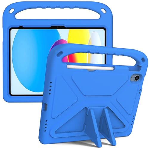 Kinder-Schutzhülle, kompatibel mit iPad 11. Generation A16 11 Zoll 2025, leicht, stoßfest, Griff, Ständer, kinderfreundliche Schutzhülle + Schultergurt, Blau Kinder-Schutzhülle, kompatibel mit iPad 11. Generation A16 11 Zoll 2025, leicht, stoßfest, Griff, Ständer, kinderfreundliche Schutzhülle + Schultergurt, Blau von LGZADD