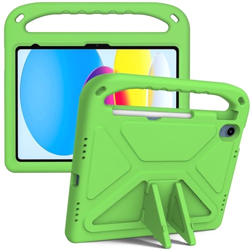 Kinder-Schutzhülle, kompatibel mit iPad 11. Generation A16 11 Zoll 2025, leicht, stoßfest, Griff, Ständer, kinderfreundliche Schutzhülle + Schultergurt, Grün Kinder-Schutzhülle, kompatibel mit iPad 11. Generation A16 11 Zoll 2025, leicht, stoßfest, Griff, Ständer, kinderfreundliche Schutzhülle + Schultergurt, Grün von LGZADD