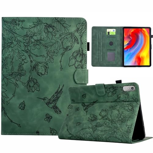 Kompatibel mit Lenovo Tab M9 (TB-310FU) 9 Zoll 2023 Release Case mit Auto Sleep Wake, Slim Premium Leder Business Folio Stand Cover Schutzhülle Kompatibel mit Lenovo Tab M9 9 Zoll (22,9 cm) Grün von LGZADD