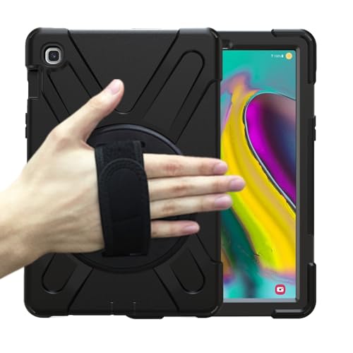 Kompatibel mit Samsung Galaxy Tab S5e 10.5 2019 T720 T725 T727, robuste, stoßfeste Fallschutzhülle mit Schultergurt, kompatibel mit Kinder-Silikonhülle, Schwarz Kompatibel mit Samsung Galaxy Tab S5e 10.5 2019 T720 T725 T727, robuste, stoßfeste Fallschutzhülle mit Schultergurt, kompatibel mit Kinder-Silikonhülle, Schwarz von LGZADD