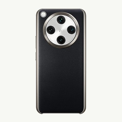 LGZADD Elegante Schutzhülle aus PU-Leder, kompatibel mit Oppo Find X8 Pro, Premium-Textur, Komfortgriff, Kamera-Stoßrahmen, stoßfest, rutschfest, robuste Handy-Schutzhülle (schwarz) von LGZADD