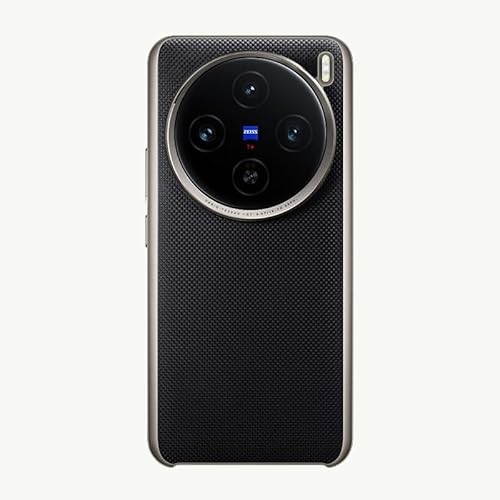 LGZADD Elegante Schutzhülle aus PU-Leder, kompatibel mit Vivo X200 Pro, Premium-Textur, Komfortgriff, Kamera-Stoßrahmen, stoßfest, rutschfest, robuste Handy-Schutzhülle (schwarz) von LGZADD