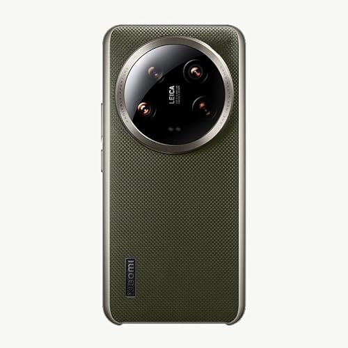 LGZADD Elegante Schutzhülle aus PU-Leder, kompatibel mit Xiaomi 13 Ultra, Premium-Textur, Komfortgriff, Kamera-Stoßrahmen, stoßfest, rutschfest, robuste Handy-Schutzhülle (grün) von LGZADD