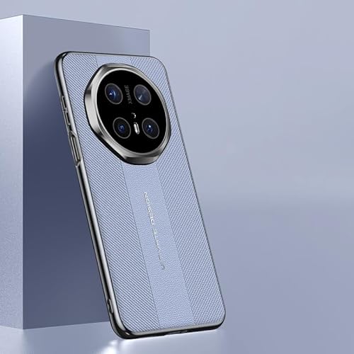 LGZADD Hochwertige Lederhülle, kompatibel mit Huawei Mate 70, elegant, PU-Leder, mit Kameraschutz, stoßfest, rutschfest, stilvolle Textur, robuste, schlanke Handy-Schutzhülle (lila) von LGZADD