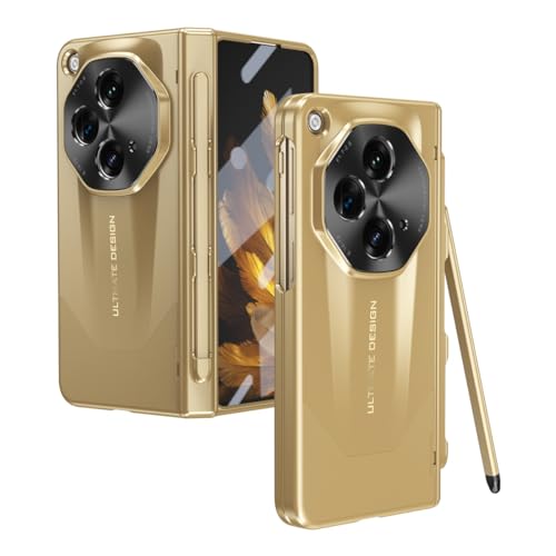 LGZADD Kompatibel mit Oneplus Open Case mit integriertem Schreibstift, Displayschutzfolie und Scharnierschutz und S-Stifthalterschlitz, stoßfest, robust, goldfarben LGZADD Kompatibel mit Oneplus Open Case mit integriertem Schreibstift, Displayschutzfolie und Scharnierschutz und S-Stifthalterschlitz, stoßfest, robust, goldfarben von LGZADD