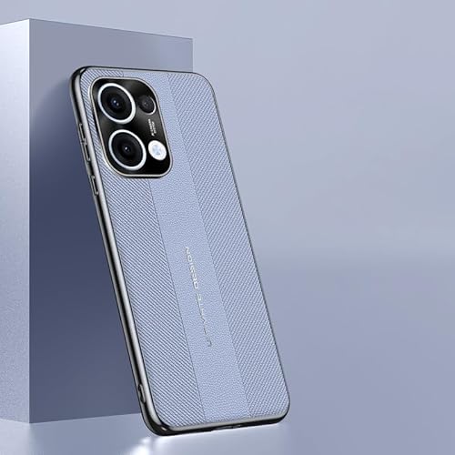 LGZADD Lederhülle kompatibel mit Oppo Reno 13, Premium-Schutzhülle, elegant, PU-Leder, mit Kameraschutz, stoßfest, rutschfest, stilvolle Textur, robuste, schlanke Handy-Schutzhülle, Violett von LGZADD