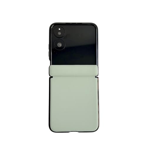 LGZADD Lederhülle kompatibel mit Xiaomi Mix Flip mit magnetischem Scharnierschutz, ultradünne, stoßfeste robuste Schutzhülle, Anti-Fingerabdruck-Narben (Grün) von LGZADD
