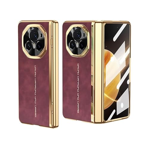LGZADD Schutzhülle für Honor Magic V3, mit integriertem Glas-Displayschutz, luxuriös, zusammenklappbar, Leder, Rundum-Scharnierschutz, stoßsicher, Rosa LGZADD Schutzhülle für Honor Magic V3, mit integriertem Glas-Displayschutz, luxuriös, zusammenklappbar, Leder, Rundum-Scharnierschutz, stoßsicher, Rosa von LGZADD