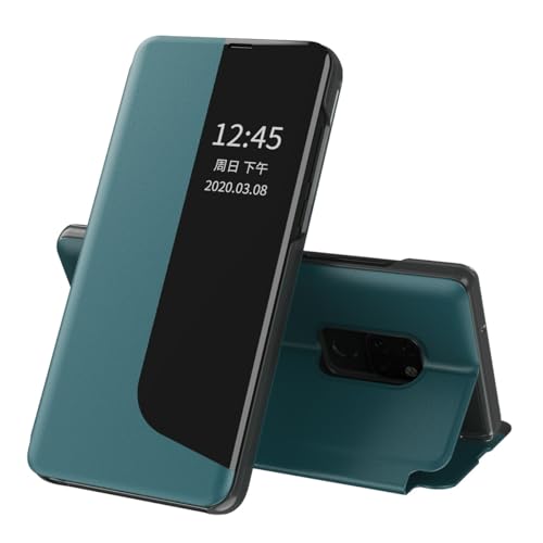 LGZADD Schutzhülle für Huawei Mate 20, Klapphülle, Leder, klare Sicht, mit Ständer, Handyhülle, Smart-Fenster, stoßfest, kompatibel mit Mate 20, Cyan LGZADD Schutzhülle für Huawei Mate 20, Klapphülle, Leder, klare Sicht, mit Ständer, Handyhülle, Smart-Fenster, stoßfest, kompatibel mit Mate 20, Cyan von LGZADD