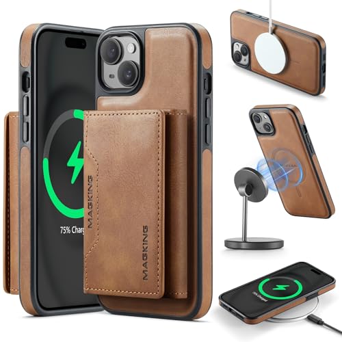 LGZADD Schutzhülle für iPhone 13, mit Kreditkartenhalter, magnetische, abnehmbare Brieftaschen-Hülle, kompatibel mit RFID-Blockierung, dreifach gefaltete Brieftaschen-Schutzhülle mit Ständer, Braun LGZADD Schutzhülle für iPhone 13, mit Kreditkartenhalter, magnetische, abnehmbare Brieftaschen-Hülle, kompatibel mit RFID-Blockierung, dreifach gefaltete Brieftaschen-Schutzhülle mit Ständer, Braun von LGZADD