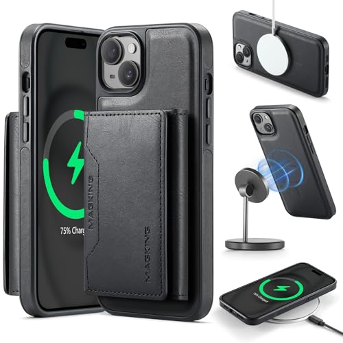 LGZADD Schutzhülle für iPhone 13, mit Kreditkartenhalter, magnetische, abnehmbare Brieftaschen-Hülle, kompatibel mit RFID-Blockierung, dreifach gefaltete Brieftaschen-Schutzhülle mit Ständer, Schwarz LGZADD Schutzhülle für iPhone 13, mit Kreditkartenhalter, magnetische, abnehmbare Brieftaschen-Hülle, kompatibel mit RFID-Blockierung, dreifach gefaltete Brieftaschen-Schutzhülle mit Ständer, Schwarz von LGZADD
