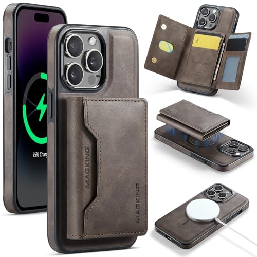 LGZADD Schutzhülle für iPhone 14 Pro, mit Kreditkartenhalter, magnetische, abnehmbare Brieftaschen-Hülle, kompatibel mit RFID-Blockierung, dreifach gefaltete Brieftaschen-Schutzhülle mit Ständer LGZADD Schutzhülle für iPhone 14 Pro, mit Kreditkartenhalter, magnetische, abnehmbare Brieftaschen-Hülle, kompatibel mit RFID-Blockierung, dreifach gefaltete Brieftaschen-Schutzhülle mit Ständer von LGZADD