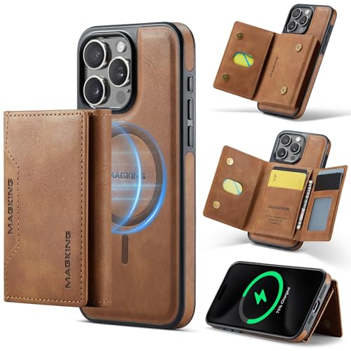 LGZADD Schutzhülle für iPhone 15 Pro, mit Kreditkartenhalter, magnetische, abnehmbare Brieftaschen-Hülle, kompatibel mit RFID-Blockierung, dreifach gefaltete Brieftaschen-Schutzhülle mit Ständer LGZADD Schutzhülle für iPhone 15 Pro, mit Kreditkartenhalter, magnetische, abnehmbare Brieftaschen-Hülle, kompatibel mit RFID-Blockierung, dreifach gefaltete Brieftaschen-Schutzhülle mit Ständer von LGZADD
