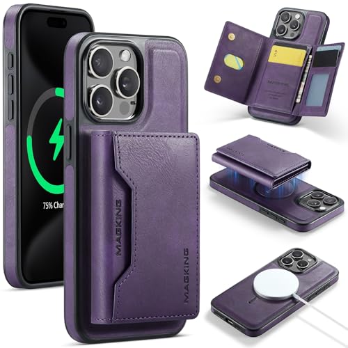 LGZADD Schutzhülle für iPhone 15 Pro Max mit Kreditkartenhalter, magnetische, abnehmbare Brieftaschen-Hülle, kompatibel mit RFID-Blockierung, dreifach gefaltete Brieftaschen-Schutzhülle mit Ständer LGZADD Schutzhülle für iPhone 15 Pro Max mit Kreditkartenhalter, magnetische, abnehmbare Brieftaschen-Hülle, kompatibel mit RFID-Blockierung, dreifach gefaltete Brieftaschen-Schutzhülle mit Ständer von LGZADD