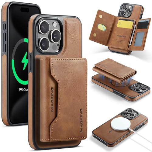 LGZADD Schutzhülle für iPhone 15 Pro Max mit Kreditkartenhalter, magnetische, abnehmbare Brieftaschen-Hülle, kompatibel mit RFID-Blockierung, dreifach gefaltete Brieftaschen-Schutzhülle mit Ständer LGZADD Schutzhülle für iPhone 15 Pro Max mit Kreditkartenhalter, magnetische, abnehmbare Brieftaschen-Hülle, kompatibel mit RFID-Blockierung, dreifach gefaltete Brieftaschen-Schutzhülle mit Ständer von LGZADD