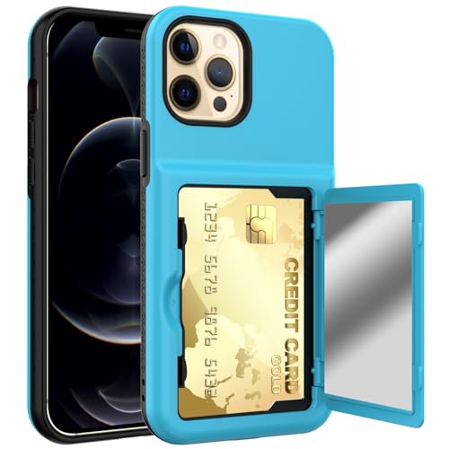 LGZADD Schutzhülle kompatibel mit iPhone 12 Pro Max, Brieftasche, Kreditkartenhalter, Ausweisfach, Schiebetür, versteckte Tasche, kratzfest, zweilagig, Hybrid-Schutzhülle, Hartschalen-Rückseite LGZADD Schutzhülle kompatibel mit iPhone 12 Pro Max, Brieftasche, Kreditkartenhalter, Ausweisfach, Schiebetür, versteckte Tasche, kratzfest, zweilagig, Hybrid-Schutzhülle, Hartschalen-Rückseite von LGZADD