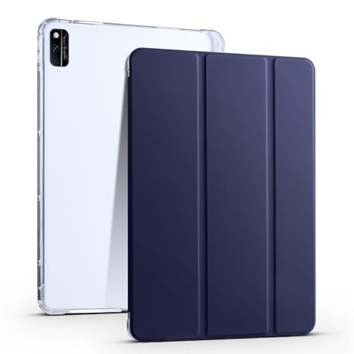Schutzhülle für Honor V6 10,4 Zoll (26,7 cm), schlank, leicht, stoßfest, mit transparenter Rückseite mit Stifthalter, automatische Wake/Sleep-Funktion, Dunkelblau von LGZADD