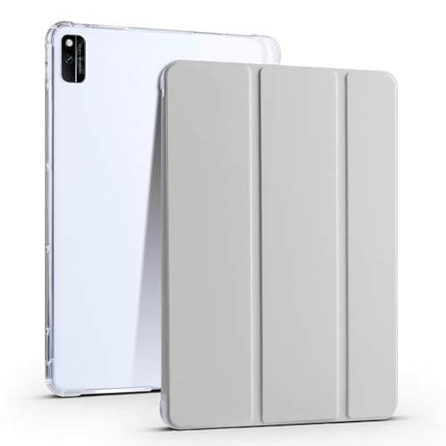 Schutzhülle für Honor V6 10,4 Zoll (26,7 cm), schlank, leicht, stoßfest, mit transparenter Rückseite mit Stifthalter, automatische Wake/Sleep-Funktion, Grau von LGZADD
