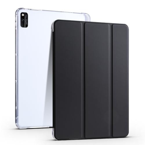 Schutzhülle für Honor V6 10,4 Zoll (26,7 cm), schlank, leicht, stoßfest, mit transparenter Rückseite mit Stifthalter, automatische Wake/Sleep-Funktion, Schwarz von LGZADD