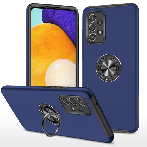 Schutzhülle für Samsung Galaxy A52, mit drehbarem Ringständer, schlanke, stoßfeste Schutzhülle, robust, kompatibel mit Samsung Galaxy A52, Blau Schutzhülle für Samsung Galaxy A52, mit drehbarem Ringständer, schlanke, stoßfeste Schutzhülle, robust, kompatibel mit Samsung Galaxy A52, Blau von LGZADD