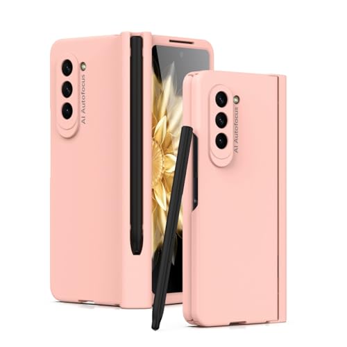 Schutzhülle für Samsung Galaxy Z Fold 5 Slim S Pen mit integriertem S-Stifthalter, Displayschutzfolie und Scharnierabdeckung, stoßfest, kratzfest, Fallschutz, Rosa Schutzhülle für Samsung Galaxy Z Fold 5 Slim S Pen mit integriertem S-Stifthalter, Displayschutzfolie und Scharnierabdeckung, stoßfest, kratzfest, Fallschutz, Rosa von LGZADD