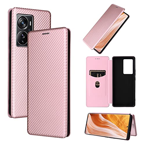 Schutzhülle für ZTE Axon 40 Pro, luxuriöse Hybrid-Schutzhülle aus Karbonfaser, PU und TPU, vollständiger Schutz, stoßfest, Klapphülle, kompatibel mit ZTE Axon 40 Pro, Rosa Schutzhülle für ZTE Axon 40 Pro, luxuriöse Hybrid-Schutzhülle aus Karbonfaser, PU und TPU, vollständiger Schutz, stoßfest, Klapphülle, kompatibel mit ZTE Axon 40 Pro, Rosa von LGZADD