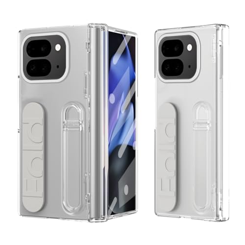 Schutzhülle mit Ständer, kompatibel mit Google Pixel 9 Pro Fold, integrierte Displayschutzfolie und Handschlaufe, militärische Qualität, stoßfest, kompatibel mit Google Pixel 9 Pro Fold, transparent Schutzhülle mit Ständer, kompatibel mit Google Pixel 9 Pro Fold, integrierte Displayschutzfolie und Handschlaufe, militärische Qualität, stoßfest, kompatibel mit Google Pixel 9 Pro Fold, transparent von LGZADD