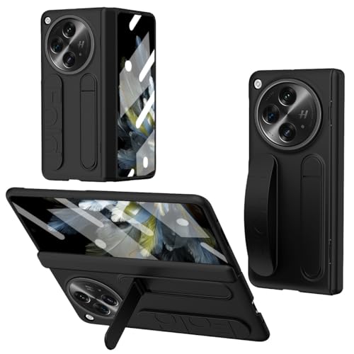 Schutzhülle mit Ständer, kompatibel mit Oppo Find N3, integrierter Displayschutz und Handschlaufe, militärische Qualität, stoßfest, kompatibel mit Oppo Find N3, Schwarz Schutzhülle mit Ständer, kompatibel mit Oppo Find N3, integrierter Displayschutz und Handschlaufe, militärische Qualität, stoßfest, kompatibel mit Oppo Find N3, Schwarz von LGZADD