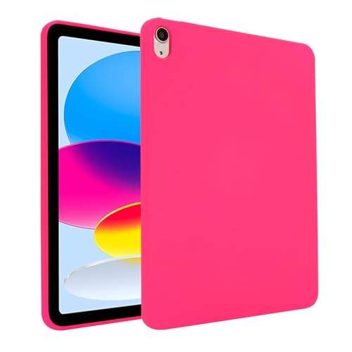 Tablet-Hülle, kompatibel mit iPad 11. Generation A16, 27,9 cm (11 Zoll), 2025, weiches Design, mattes TPU, schlanke, stoßfeste Schutzhülle, schlanke Passform, leicht, Silikon, Smart-Cover (Rosarot) von LGZADD