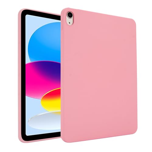 Tablet-Hülle, kompatibel mit iPad 11. Generation A16, 27,9 cm (11 Zoll), 2025, weiches Design, mattes TPU, schlanke, stoßfeste Schutzhülle, schmale Passform, leicht, Silikon, Smart Cover, Rosa von LGZADD