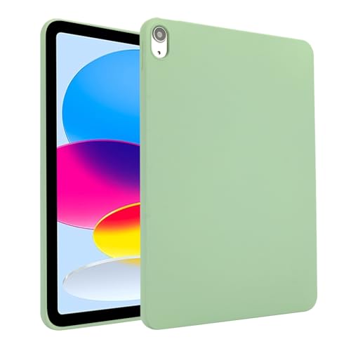 Tablet-Hülle, kompatibel mit iPad 11. Generation A16, 27,9 cm (11 Zoll), 2025, weiches Design, mattes TPU, schlanke, stoßfeste Schutzhülle, schmale Passform, leichtes Silikon, Smart-Cover (Matcha-Grün von LGZADD