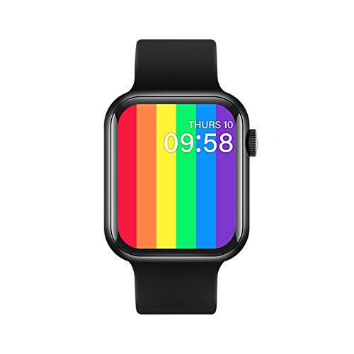LHHJPULS T500 Plus-Smart Watch Männer Frauen 1.54inch Full Touch Screen Bluetooth Anruf Wasserdicht Herzfrequenz Smartwatch for Android IOS Phone (Color : Black, Size : Small Retail Box) von LHHJPULS