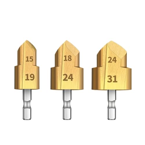 Wasserrohr-Reibreparaturbohrer, 4/6/1 Zoll, Rohrhebebohrer, Zubehör for Heißschmelzmaschinen, 1 Stück(2PCS 15-19 18-24) von LHKQHRDL