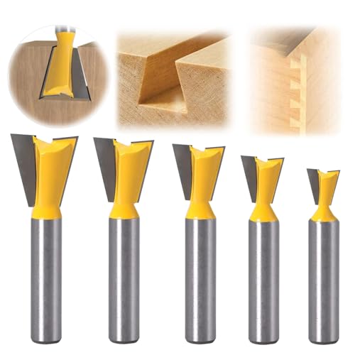 5 Stück Schwalbenschwanz Planfräser 8mm Schaft, Schwalbenschwanz Fräser für Oberfräse Set, 1/4" 1/2" 3/8" 5/8" 3/4" Holzfräser Nutfräser 8mm Schaft, Fräser für Oberfräse 8mm Schaft, Holz (5 Stück) 5 Stück Schwalbenschwanz Planfräser 8mm Schaft, Schwalbenschwanz Fräser für Oberfräse Set, 1/4" 1/2" 3/8" 5/8" 3/4" Holzfräser Nutfräser 8mm Schaft, Fräser für Oberfräse 8mm Schaft, Holz (5 Stück) von LHLWCCP