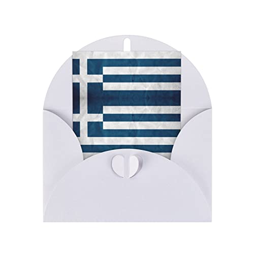 Griechische Flagge Grußkarte Jubiläumskarte Dankeskarte Urlaubskarte Hochzeitskarte Freundschaftskarte Einladungskarte von LHMDPBE