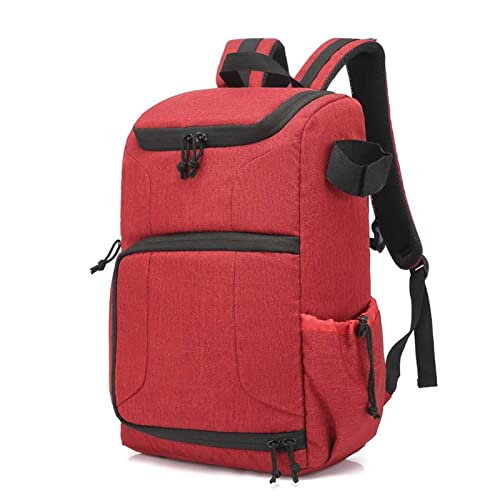 LHYFAGQK Kamera-Foto-Tasche wasserdichtes Material und große Kapazität, der Rucksack eignet Sich for den draußen oder for den Reisenden der Reisenden Kameratasche(Red) von LHYFAGQK