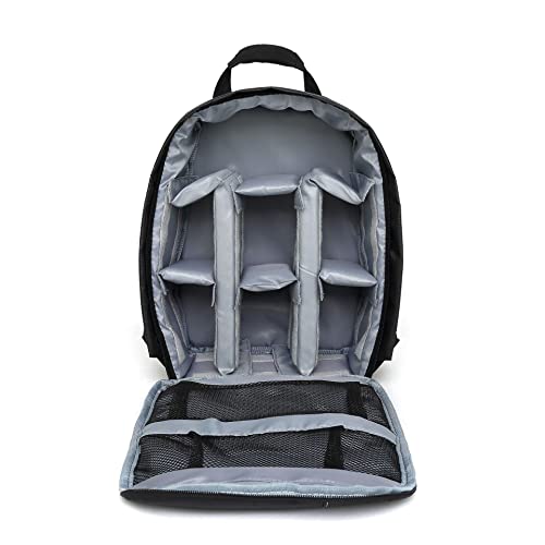 LHYFAGQK Kamera-Rucksack-Tasche wasserdicht im Freien Fotografie Rucksack-Video DSLR. Kameratasche Fit for Nikon Fit for Canon Kameratasche(Gray with Tripod) von LHYFAGQK