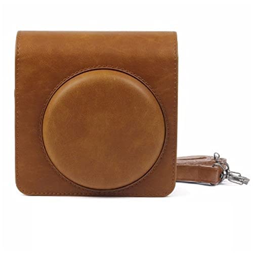 LHYFAGQK Kameratasche 4 Farben Retro Pu. Ledertasche Schultergurtbeutel Tragbare Schutzabdeckung Fit for Fujifilm Quadrat SQ6. Kameratasche(Brown) von LHYFAGQK