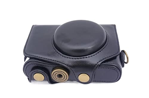 LHYFAGQK Kameratasche Schutzabdeckung for Schultergurt SX720 SX730 SX740 HS PU Fit for Canon Kameratasche(SX720 Black) von LHYFAGQK
