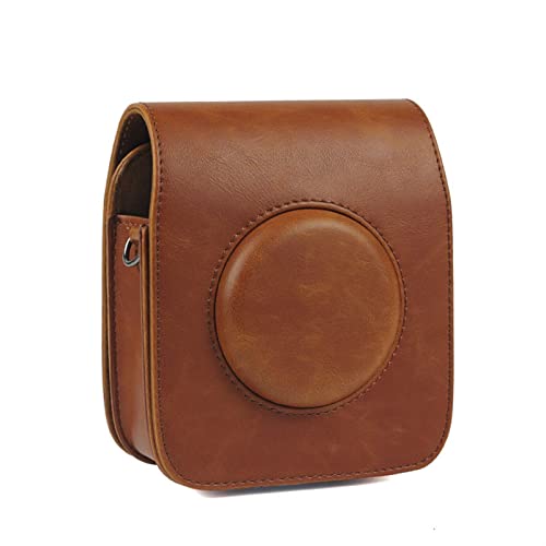 LHYFAGQK Kameratasche Schutzhülle Shell PU Leder Retro Schultergurt Tasche Fit for FUJIFILM Fit for Square SQ20 SQ10 Kameratasche(B) von LHYFAGQK