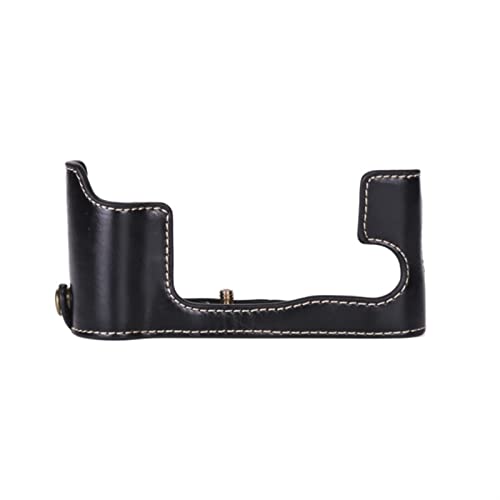 LHYFAGQK Pu. Digitalkamera Büste Ledertasche Halbhülle Bottom Case for Handgurt Fit for Fuji XA7 / XA20 / XA10 / XA5 / XA3 Kameratasche(Noir) von LHYFAGQK